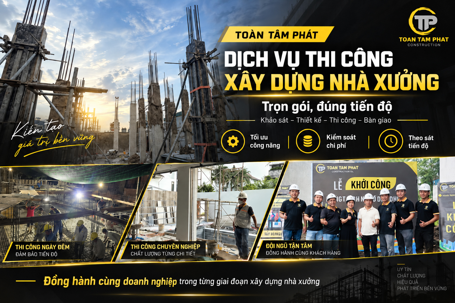 Dịch Vụ Thi Công Xây Dựng Nhà Xưởng Trọn Gói, Đúng Tiến Độ