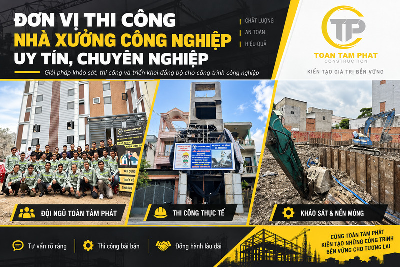Đơn Vị Thi Công Nhà Xưởng Công Nghiệp Uy Tín, Chuyên Nghiệp